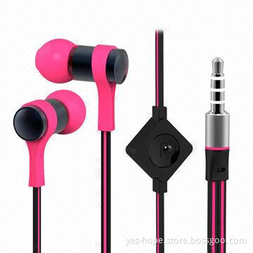 New metal in-ear earphone with mic